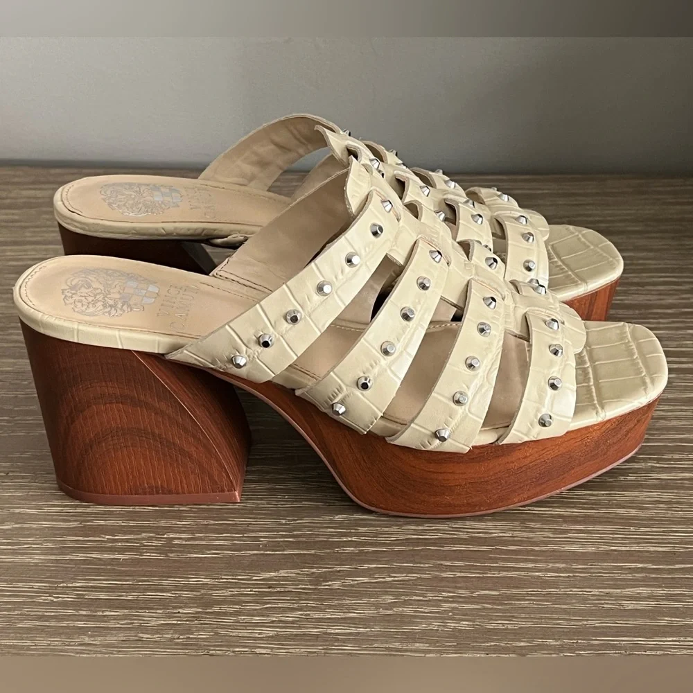 Vince Camuto Platform‎ Studded Sandals 8